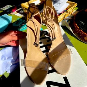 Schutz Josseana Sandal - Amber Light - Nubuck & Vinyl